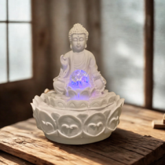 Fonte Buda Zen - Marmorite (27,5cm) c/ Esfera - comprar online
