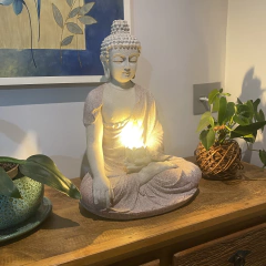 Luminária Buda Tibetano Marmorite 50cm - Colors