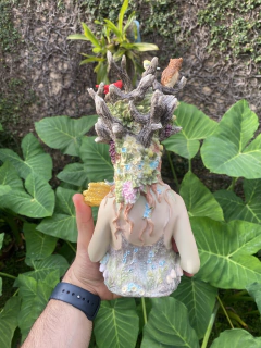 Estátua Deusa Gaia "Mãe-Terra" - Resina (25cm) - Zenz Arts