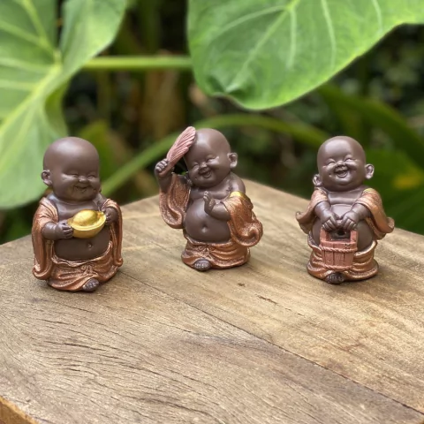 Escultura Budinhas Fofos Resina (11cm)