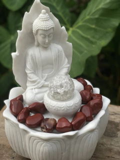 Fonte Buda Folha - Marmorite (32,5cm) - Zenz Arts