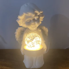 Luminária Anjo USB - Mármore (22cm) - loja online