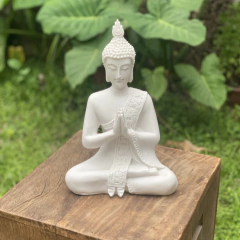 Escultura Buda Oração/Gassho - Marmorite (35cm)