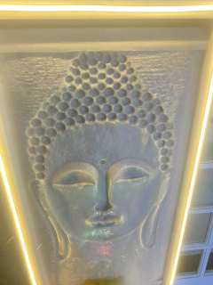 Imagem do FONTE ROSTO BUDA COM LED | MARMORITE Bi-Volt