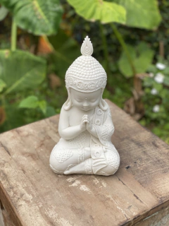Buda Gasshô - Mãos Juntas - Marmorite (27cm) - loja online