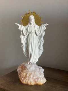 Imagem do Escultura/Luminária Jesus Divino - Mármore