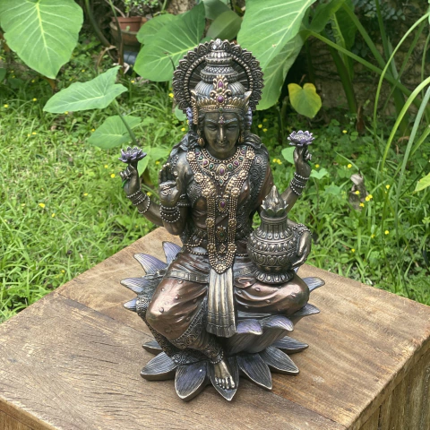 Escultura Deusa Hindu Lakshmi - Veronese