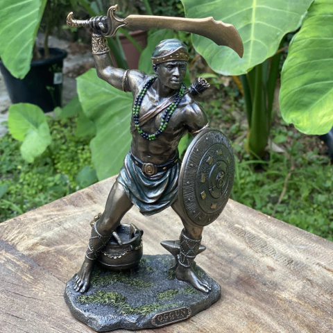 Estátua Ogum Orixa - Resina Veronese