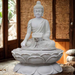 Fonte de Buda Tibetano Pedra Marmorite (69cm) na internet