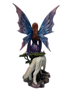 Fada com Lobo - Resina (23cm) - comprar online