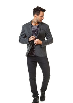 Blazer Docthos Slim Malha Grafite