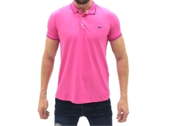 Camisa Polo Sallo Rosa Slim