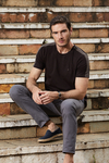 CAMISETA MASCULINA PRETA GUILHERME SOUL 100% ALGODÃO SLIM FIT