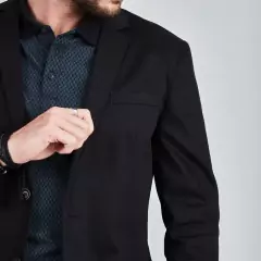 Blazer Docthos Slim Sarja Preto By Gusttavo Lima - loja online