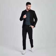 Blazer Docthos Slim Sarja Preto By Gusttavo Lima na internet