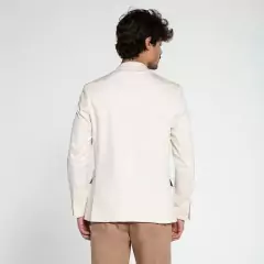 Blazer Docthos Slim Sarja Bege - DSOCIAL