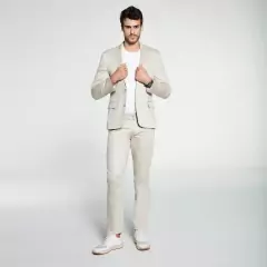 Blazer Docthos Slim Sarja Areia - comprar online