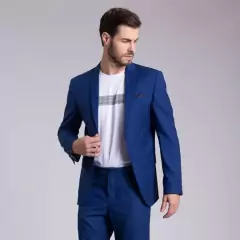 Terno Docthos Azul Slimfit - comprar online