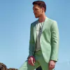 Terno Raffer Verde Claro Slim Fit