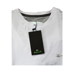 CAMISETA MASCULINA SALLO BRANCA MALHA na internet