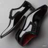 SAPATO SOCIAL DERBY ALBANESE PRETO VERNIZ - comprar online
