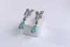 BRINCO SEMIJOIA LUXO PEDRA FUSION ESMERALDA COLOMBIANA VERDE MICRO ZIRCÔNIAS PRATA
