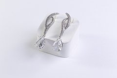 BRINCO LUXO COM CRAVEJADOS EM MICRO ZIRCONIA COM GOTA CRISTAL