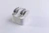 BRINCO SEMI JOIA ARGOLA OVAL RÓDIO BRANCO
