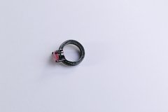 ANEL COM GOTA RUBELITA ROSA FUSION TODO CRAVEJADO EM ZIRCÔNIAS CRISTAIS - comprar online