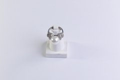 ANEL EM PÉROLA COM DETALHES CRAVEJADOS EM MINI ZIRCÔNIAS