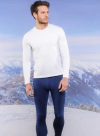 Camiseta Térmica Sallo Manga Longa Branca Fit