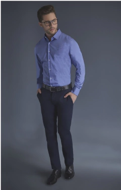 Calça ALFAIATARIA azus MASCULINA MARINHO SLIM FIT