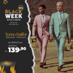 Terno Raffer Cinza Xadrez Claro Slim Fit na internet