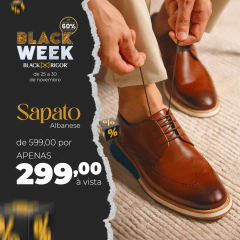 SAPATO ALBANESE MESTIÇO VEGETAL PRETO - comprar online
