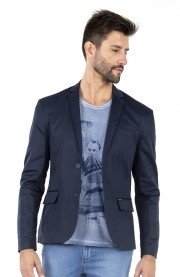 Blazer Docthos Slim Sarja Marinho
