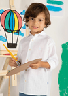 Camisa Infantil Breda Branca M/L