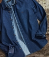 Camisa Jeans Guilherme soul azul stretch slim fit