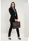 Blazer Feminino Raffer Infor botão único Preto SLIM FIT
