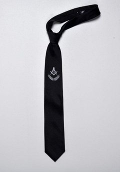 GRAVATA JACQUARD LOGOMARCA-PRETO
