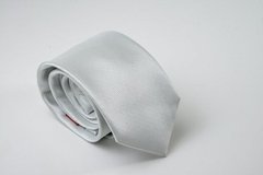 GRAVATA JACQUARD NA COR PRATA