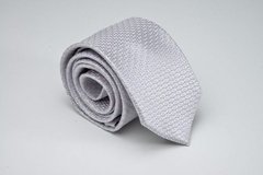 GRAVATA JACQUARD NA COR PRATA