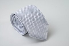 GRAVATA JACQUARD NA COR PRATA