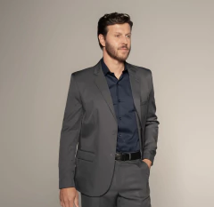 Imagem do Terno KDU Slimfit 2 Botoes Microfibra