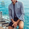 Blazer Raffer Masculinho Moletinho Cinza Super Slim