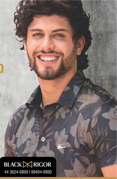 CAMISA POLO SALLO ESTAMPA FLORAL SLIM
