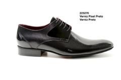SAPATO SOCIAL DERBY GOFER ALBANESE PRETO VERNIZ