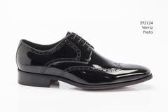 SAPATO SOCIAL DERBY BOUGRE ALBANESE PRETO VERNIZ