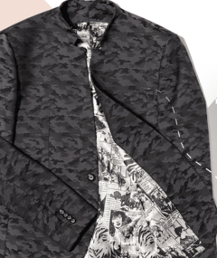 BLAZER MASCULINO RAFFER MILITAR TREND SUPER SLIM