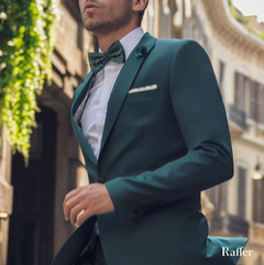 Terno Raffer Verde Com Colete Super Slim - comprar online