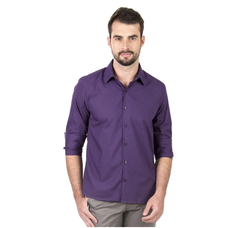 Camisa Manga Longa Uva Slim Fit Guilherme Ludwer